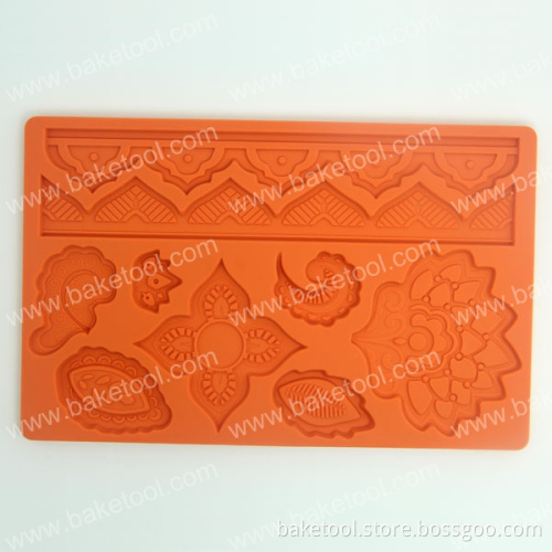 New Multiple Flowers Silicone Mold for Cake Fondant Decoration